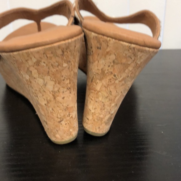 Ugg Natassia calf hair cork Wedge Flip Flop Sandals size 10 - Picture 7 of 10